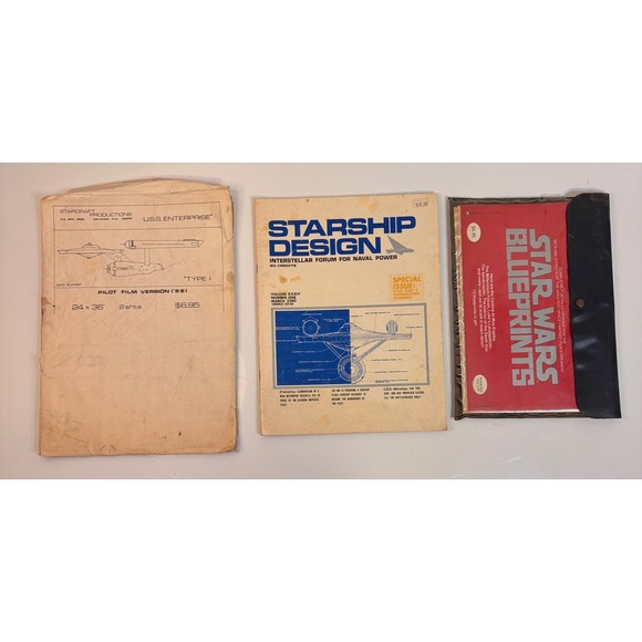 Starship Productions Other - Star Trek USS Enterprise NCC 1701 Blueprint Plans Starship Productions Original